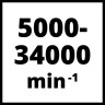 Гравер аккумуляторный Einhell TE-MT 18/34 Li Solo (4419360)