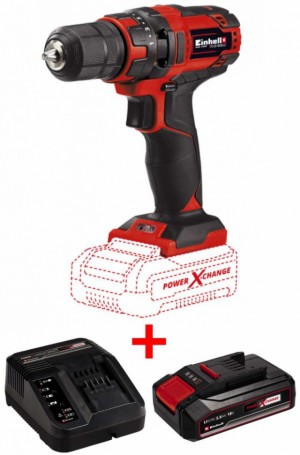 Набір шуруповерт Einhell TC-CD 18/35 Li Solo + зарядний пристрій і акумулятор 18V 2,5 Ah (4513927,4512097) Набір шуруповерт Einhell TC-CD 18/35 Li Solo + зарядний пристрій і акумулятор 18V 2,5 Ah (4513927,4512097)