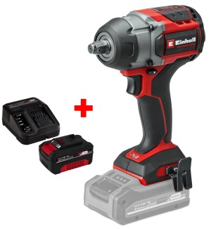 Набір Ударний гайковерт акумуляторний безщітковий Einhell Professional TP-CW 18/750-C Li BL-Solo + зарядне і акумулятор Starter-Kit 18V 4,0 Ah (4510065, 4512042) Набір Ударний гайковерт акумуляторний безщітковий Einhell Professional TP-CW 18/750-C Li BL-Solo + зарядне і акумулятор Starter-Kit 18V 4,0 Ah (4510065, 4512042)